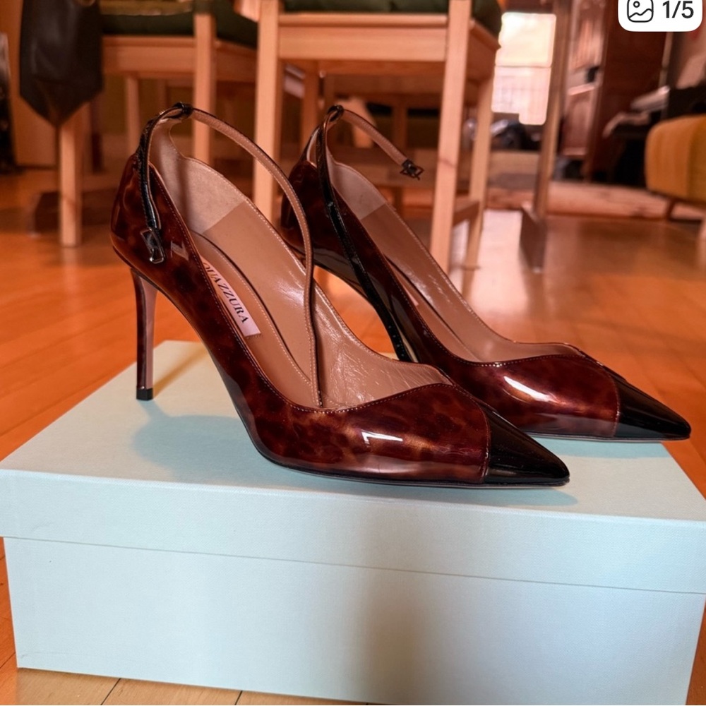 Elegant Brown and Black Women's Heels